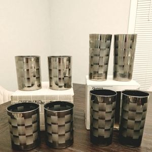 8 vintage mystique silver/ombre tumblers